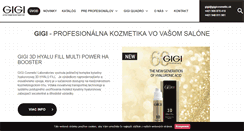 Desktop Screenshot of gigicosmetic.sk
