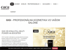 Tablet Screenshot of gigicosmetic.sk